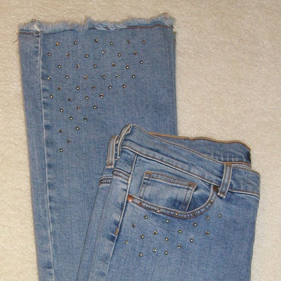 BB 2500 BeBe (S 6 Long) Distress Spandex   Denim (Boot Leg) - Picture 13 of 16